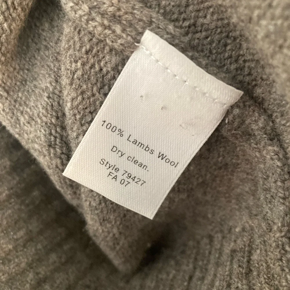 J. Crew 3/4 Zip Lambs Wool Sweater